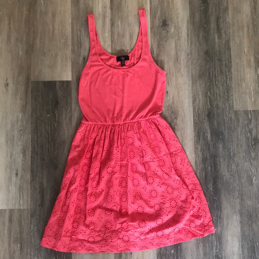 Aqua Eyelet Dress